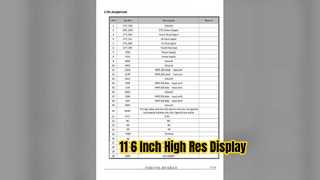 11 6 Inch IPS TFT Display Module 140x1920 MIPI Interface