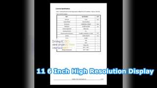 11.6 Inch IPS TFT Display Module High Resolution MIPI