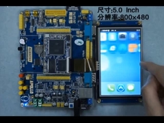 5  Inch TFT Display Module With PCBA And Touch Panel, SPI interface, 800X480 resolution, 400c/d
