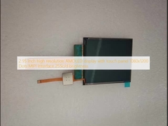 2.95 Inch high resolution AMOLED display with touch panel 1080x1200  Dots MIPI Interface  255c/d brightness