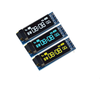 0.91 Inch PMOLED Display With PCBA,  128x32 Resolution,  4 Pins I2C Interface , Driving IC SSD1306