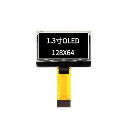 1.3 Inch Pmoled Display Module , 128X64 Resolution, 3/4 Spi I2c Interface , White Blue Display Color