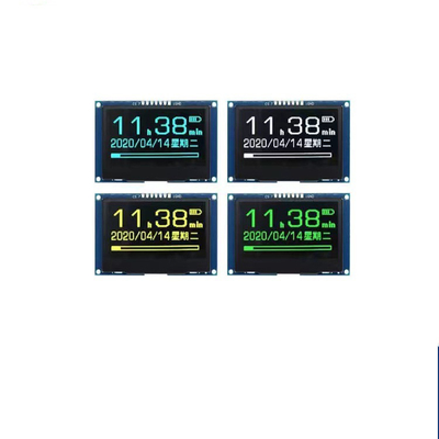 2.42 Inch PMOLED Display Module With PCBA,   128*64 Resolution,  7 PINS IIC/SPI Interface