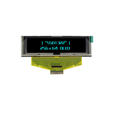 2.8  Inch PMOLED Display,   256*64 Resolution,30 PINS I2C/SPIinterface, Blue/Yellow Oled Screen
