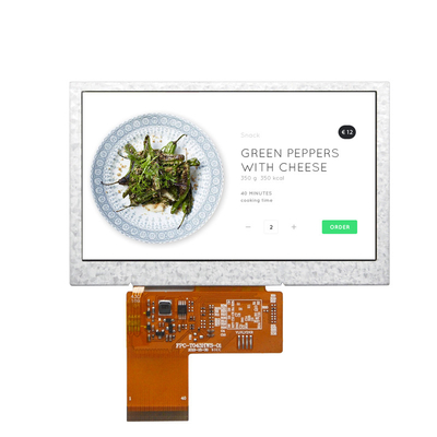 4.3 Inch LCD TFT Display,  800X480,  24bit RGB/40PIN Interface , Free View Angle