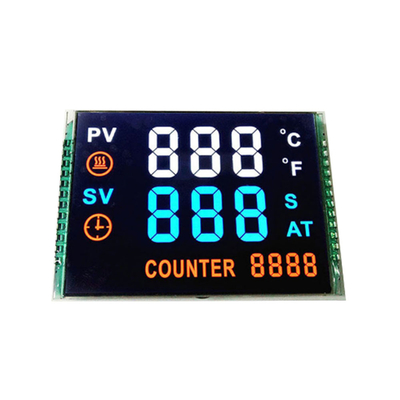 VA Segment Lcd Display Serial Parallel Interface 54.5x83x2.34 Outline Size