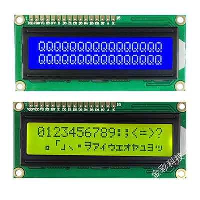 16pin STN Character LCD Display Customized Mono 16x2 LCD Module