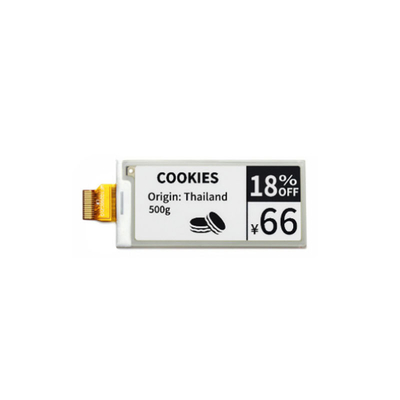 2.9 Inch Digital Paper Display 128X296 Wide View Angle Lower Consumption SPI Interface