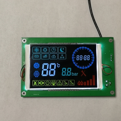 4.6 Inch VA COB Segment LCD Display Module 1/4 Duty 1/3 Bias 12:00 CLOCK