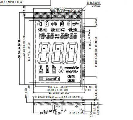 SPI Interface Segment HTN Lcd Display Positive Semi Transpare Mode