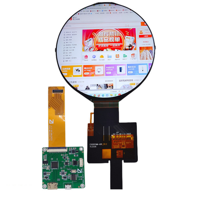 5 Inch Round Tft Lcd Display,  With HDMI Board 1080x1080 50pins MIPI , Driving IC 350c/D