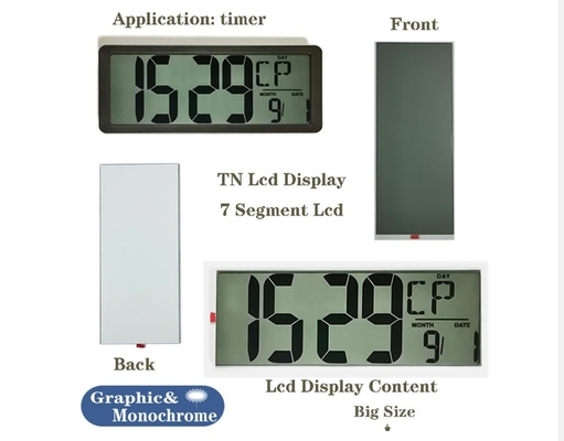 Customized Segment TN Lcd Display Module,  1/2Duty 1/2Bias ZEBRA Connecting