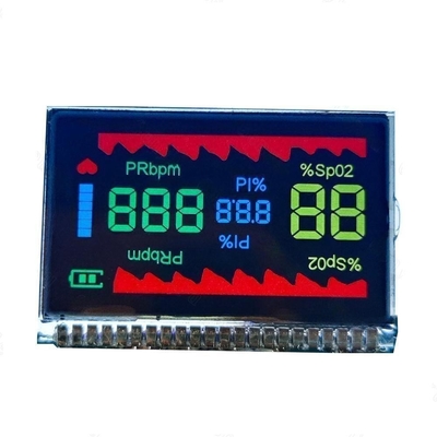 Customized 0.95 inch Segment VA Lcd Display Module, 1/4 Duty,1/3Bias,pin connecting, full view angle