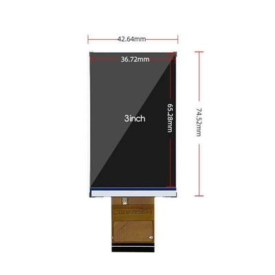 3 Inch Tft Lcd Display 360X640 Resolution 40pins RGB Interface 350c/D Free View Angle
