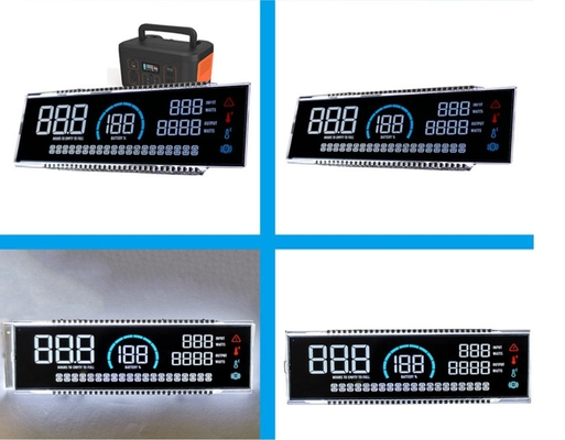 4.5 inch segment VA display module black background white charaters