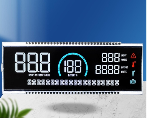 4.5 inch segment VA display module black background white charaters