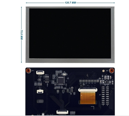 5 inch tft lcd display with PCBA and touch panel 800x480 resolution, 20 pins 4-WIRE SPI interface ,free view angle