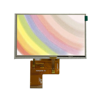5 inch TFT lcd module with RTP, 800X480 resolution, RGB interface, driving IC ST7262