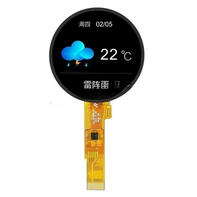 1.28 inch round tft display module with touch panel, 240x240 resolution, 15 PINS SPI, driving IC GC9A01