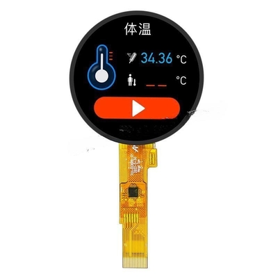 1.28 inch round tft display module with touch panel, 240x240 resolution, 15 PINS SPI, driving IC GC9A01