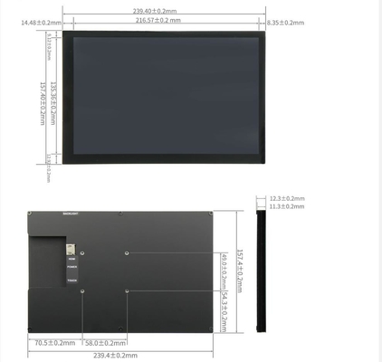 10.1 inch TFT lcd module with CTP 1280x800 resolution HDMI interface supporting of Raspbian、Kali linux、Ubuntu、Kodi、W