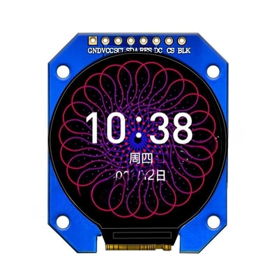 1.28 inch tft display module 240x240 resolution 8 PINS SPI driving IC GC9A01
