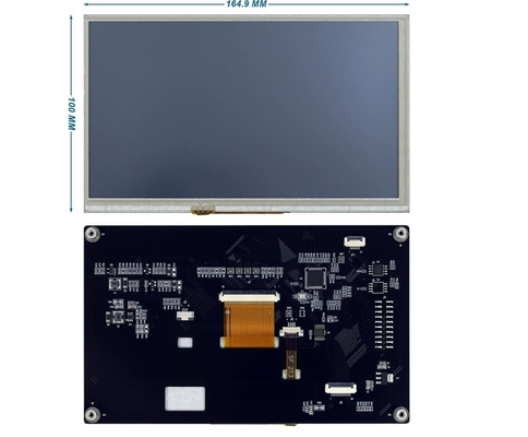 7 inch tft lcd display with PCBA and touch panel ,1024X600 resolution,4-WIRE SPI interface ,free view angle