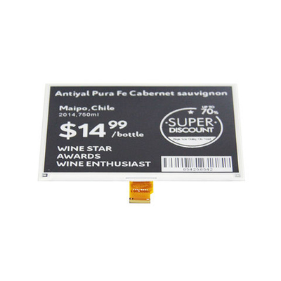 5.83 Inch Custom Epaper Display 640X480 Wide View Angle Lower Consumption SPI 3 Color