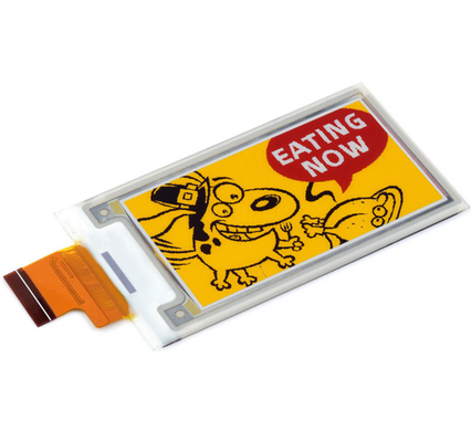 2.36 Inch E-Paper Display Of Red / Black / White/Yellow 296X168 Sunlight Readable SPI Interface