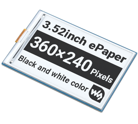 3.52 Inch E-Paper Display Of Red / Black / White 360X240 Sunlight Readable SPI Interface