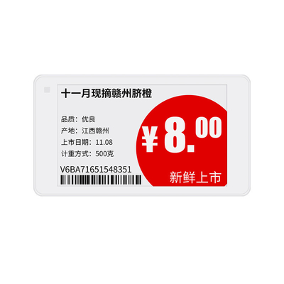 4 Inch white and black Epaper Display 480*800 Dot Matrix Colour Eink Display SPI interface