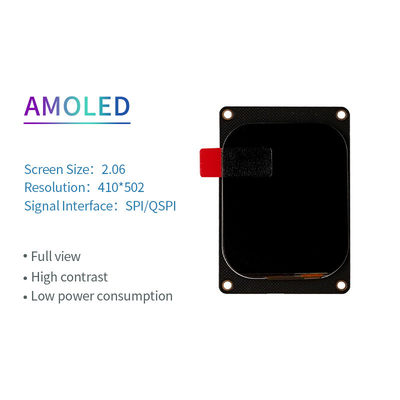 2.06 Inch AMOLED Oled Display 410*502 Resolution SPI/QSPI Interface 600c/d Display Driving IC CO5300 Touch Ic FT31