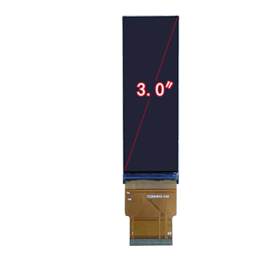 3 inch TFT display module, 268X800 resolution, SPI3W+RGB18bit interface ,view angle is all , driving IC ST7701S