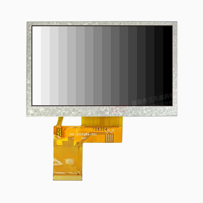 40 Pin 480*RGB*272 TFT Transmissive RGB 24-Bit Interface 500 Bright 4.3 Inch LCD Display