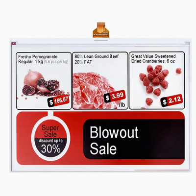 13.3 Inch Extra Large Size Advertising E Paper Panel Fast Refresh 4-Color E-Paper Screen Color Epaper Module
