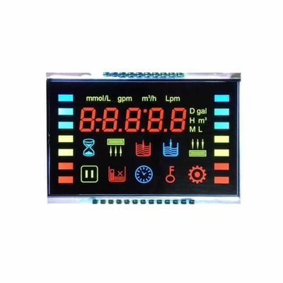 Customized 7 Segment LCD Display Ozone Anion Disinfection Machine Fresh Air Controller VA Black Background LCD For Oximeter
