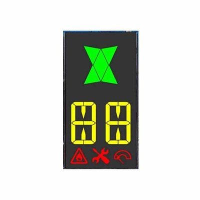 Customized 7 Segment LCD Display Ozone Anion Disinfection Machine Fresh Air Controller VA Black Background LCD For Oximeter