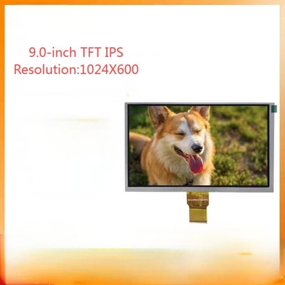 High Definition 9.0 Inch TFT IPS Full Viewing Angle RGB Communication Liquid Crystal Display With 1024*600 Pixels 50 PIN 18V