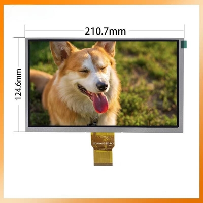 High Definition 9.0 Inch TFT IPS Full Viewing Angle RGB Communication Liquid Crystal Display With 1024*600 Pixels 50 PIN 18V