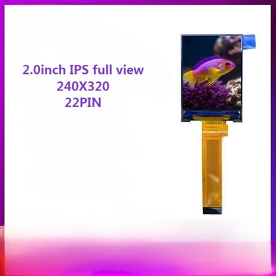 2.0 Inch High Definition IPS Full View LCD TFT Screen 22 PIN Plug In 240*320