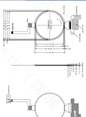1.75" Full-Circle AMOLED Display 466*466 Resolution Brightness Color Screen For AI Companion Elf In Outdoor Environments