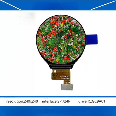 1.09 Inch TFT Circular LCD Screen 1.1 Inch Color Screen Serial Port SPI 240x240 For Smart Watches And Industrial