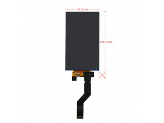5.98 Inch High Resolution Tft Display Module 1440×2560 Dots 50 Pins MIPI 400C/D Free View Angle
