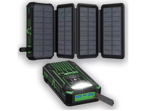 20,000mAh, 22.5W fast charging, foldable solar panel, LED lighting, magnetic charging