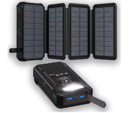 20,000mAh, 22.5W fast charging, foldable solar panel, LED lighting, magnetic charging