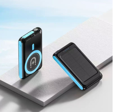 5000 mAh magnetic power bank 5W wireless fast charging solar power bank magnetic wireless power bank wholesale