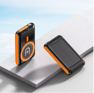 5000 mAh magnetic power bank 5W wireless fast charging solar power bank magnetic wireless power bank wholesale