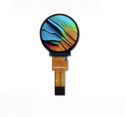 0.9 Inch Round TFT Display LCD Screen with 128x128 Resolution and 350cd/m2 Brightness ST7735 Driver