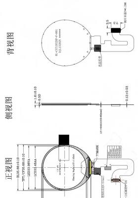 1.36 inch Round IPS TFT Color Display with 360x360 Resolution and 500nit Brightness for Smart Home Appliances
