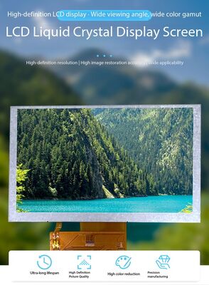 5.0 Inch TFT Display 800X(RGB)*480 Resolution RGB 24BIT Interface Driving IC ST7262 Lightness 650 18CHIP-WHITE LED ALL view angle